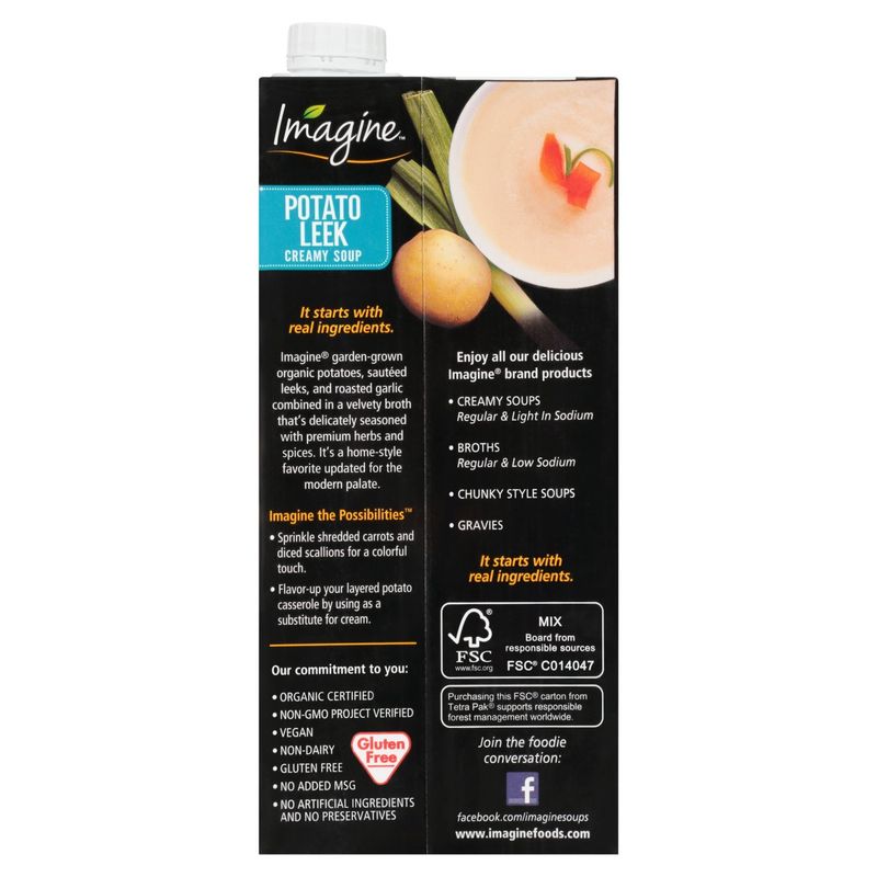 Imagine™ Organic Potato Leek Creamy Soup 32 fl. oz. Carton