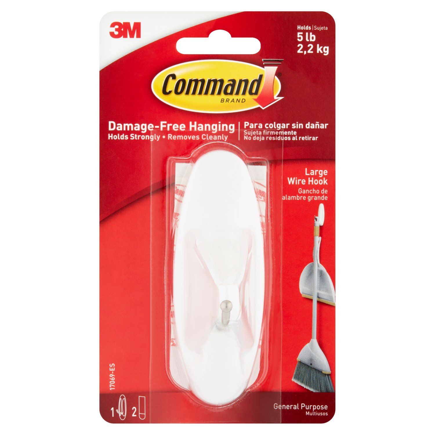 Command Brand General Purpose Large Wire Hook