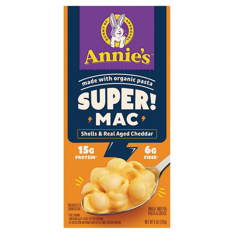 Annie's Super! Mac Wheat and Pea Pasta &amp; Cheese, 6 oz