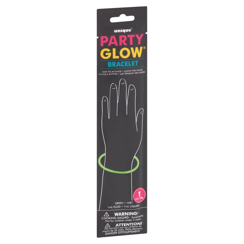 Unique Party Glow Green Bracelet, 1 count