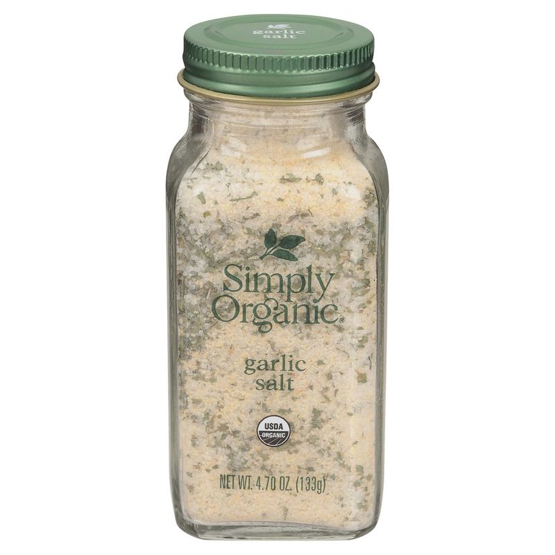 Simply Organic Garlic Salt, 4.70 oz