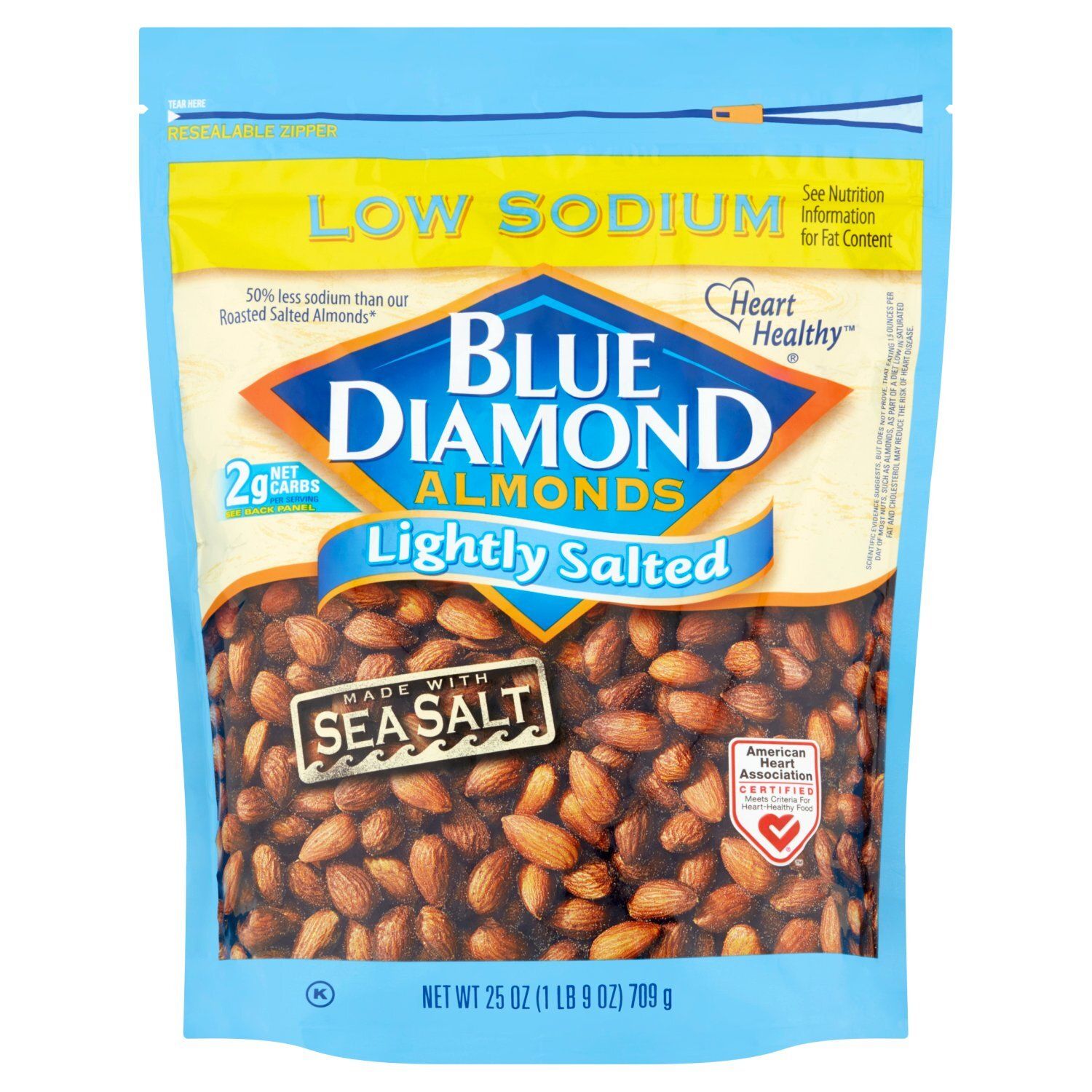 Blue Diamond Almonds Lightly Salted Almonds, 25 oz