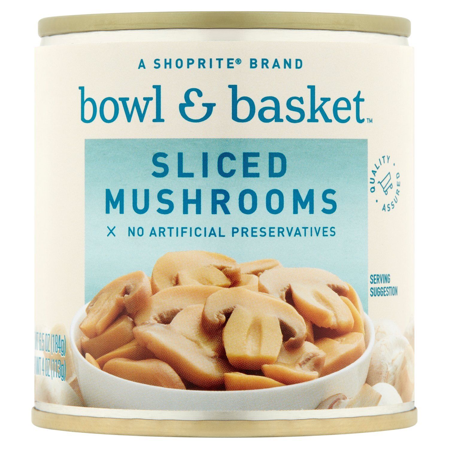 Bowl &amp; Basket Sliced Mushrooms, 6.5 oz