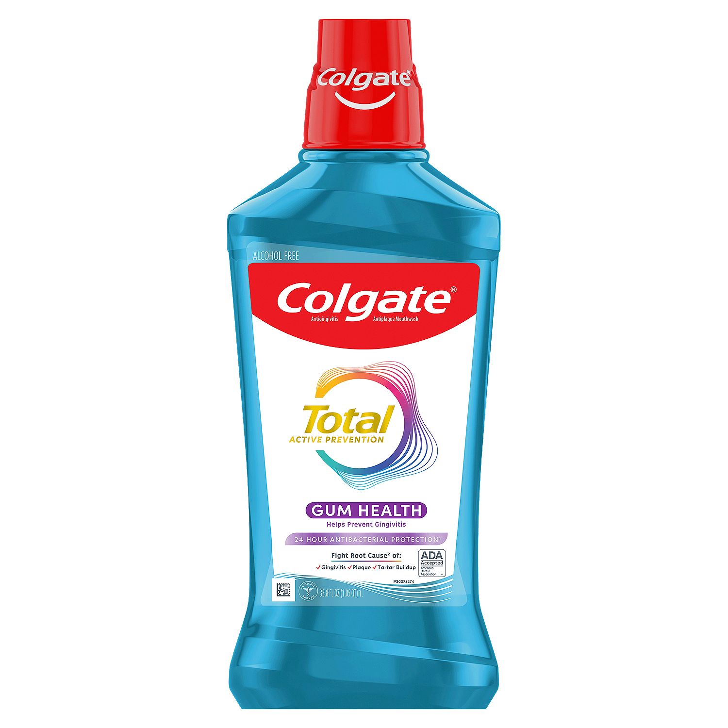 Colgate Total Active Prevention Gum Health Mouthwash, 33.8 fl oz