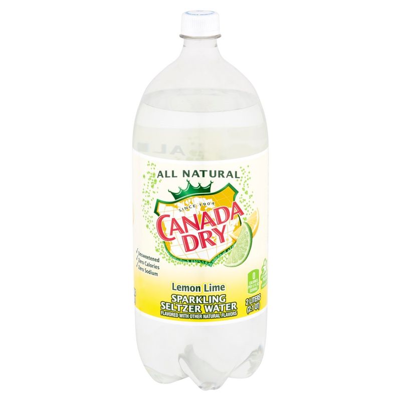 Canada Dry Lemon Lime Sparkling Seltzer Water, 2.1 qt