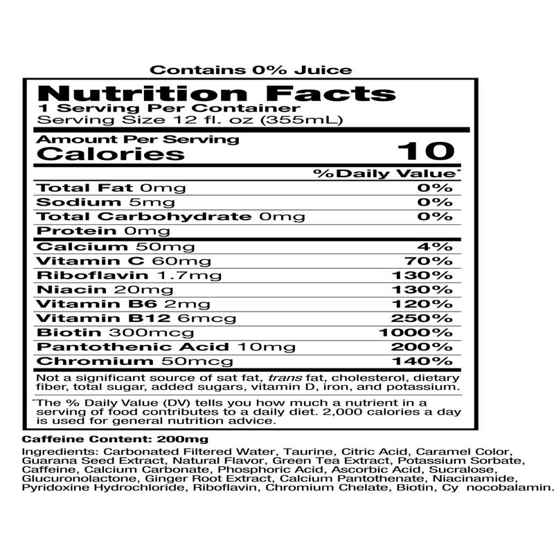 Celsius Live Fit Zero Sugar Energy Drink Sparkling Cherry Cola 12 Fl Oz