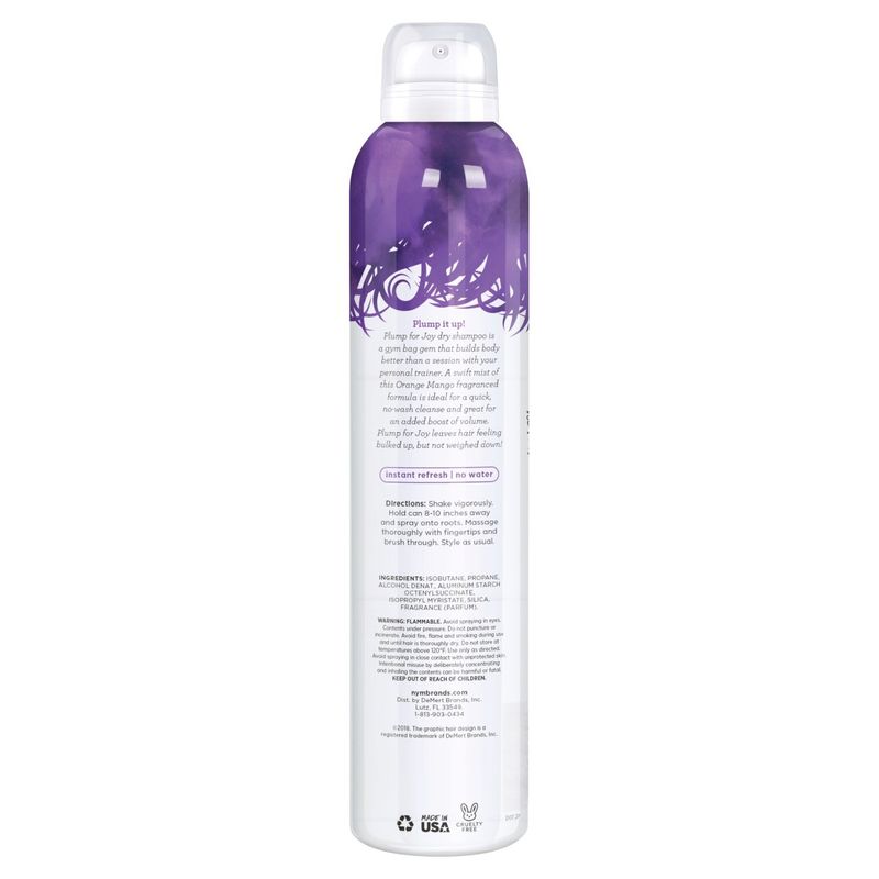 Not Your Mother's Plump For Joy Orange Mango Fragrance Body Building Dry Shampoo, 7 oz