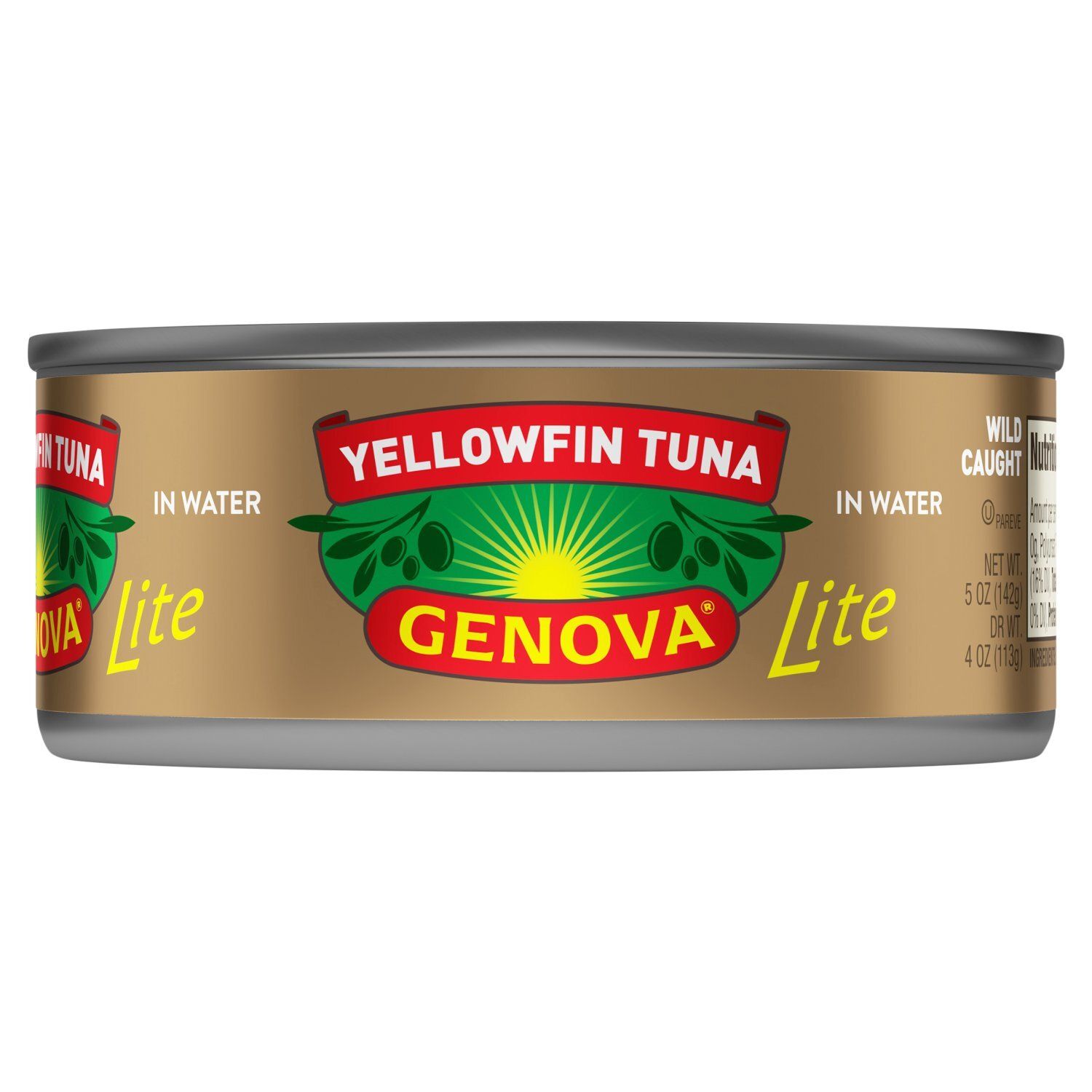 Genova Lite Yellowfin Tuna in Water, 5 oz