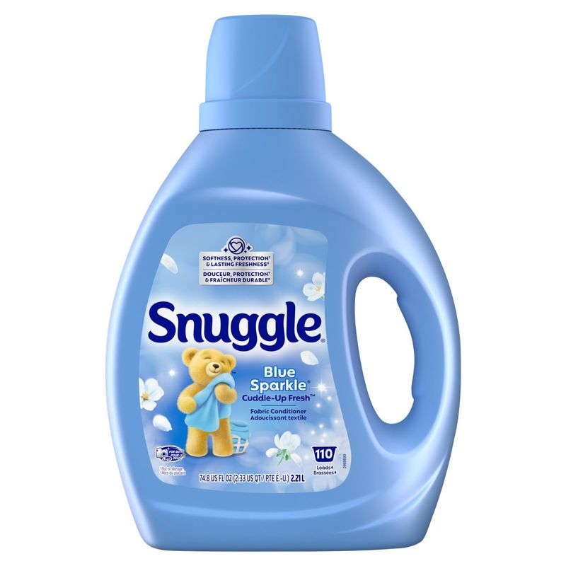 Snuggle Blue Sparkle Cuddle-Up Fresh Fabric Conditioner, 110 loads, 74.8 fl oz