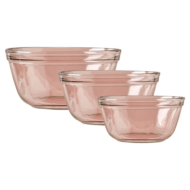 Anchor Hocking Colors Mixing Bowl Set, 3 count