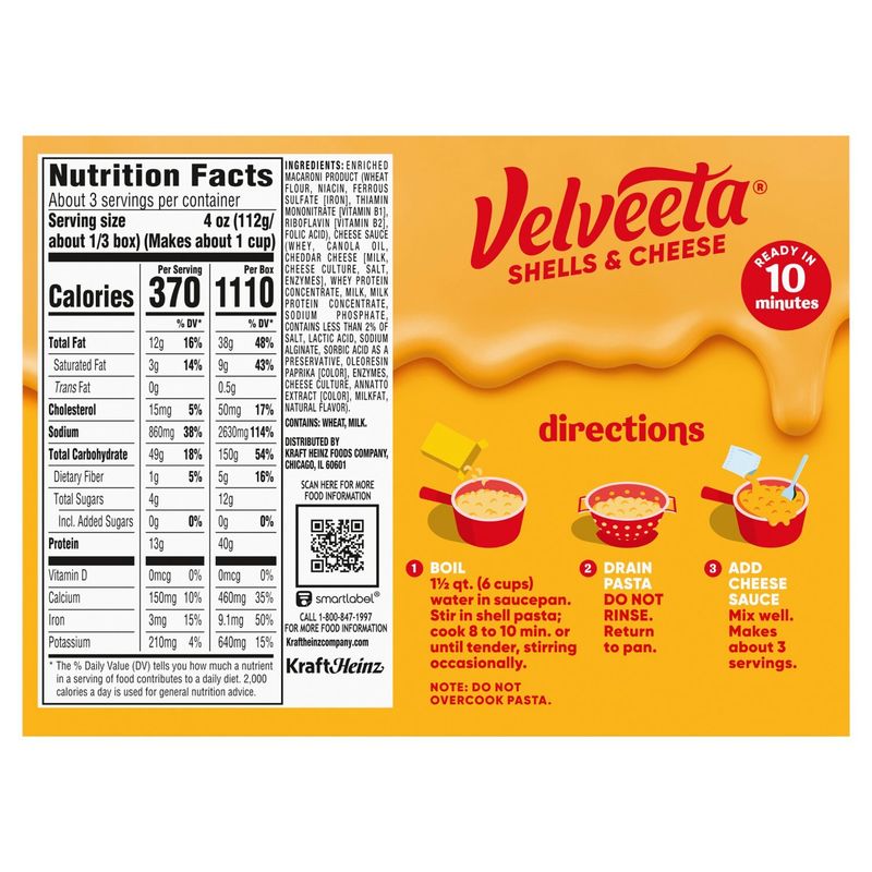 Velveeta Original Shells Pasta &amp; Cheese Sauce, 12 oz
