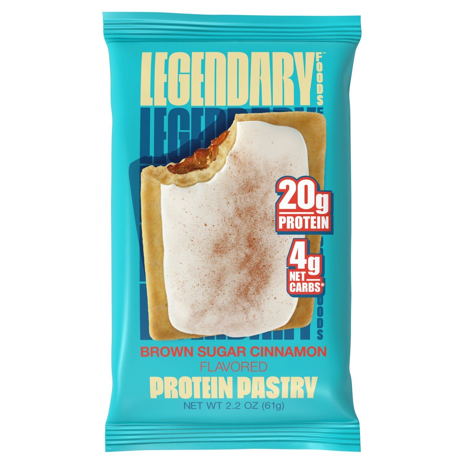 Legendary Foods Brown Sugar Cinnamon Flavored Protein Pastry, 2.2 oz