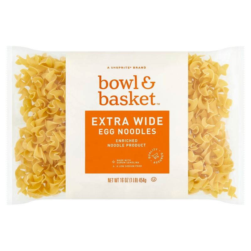 Bowl &amp; Basket Extra Wide Egg Noodles, 16 oz