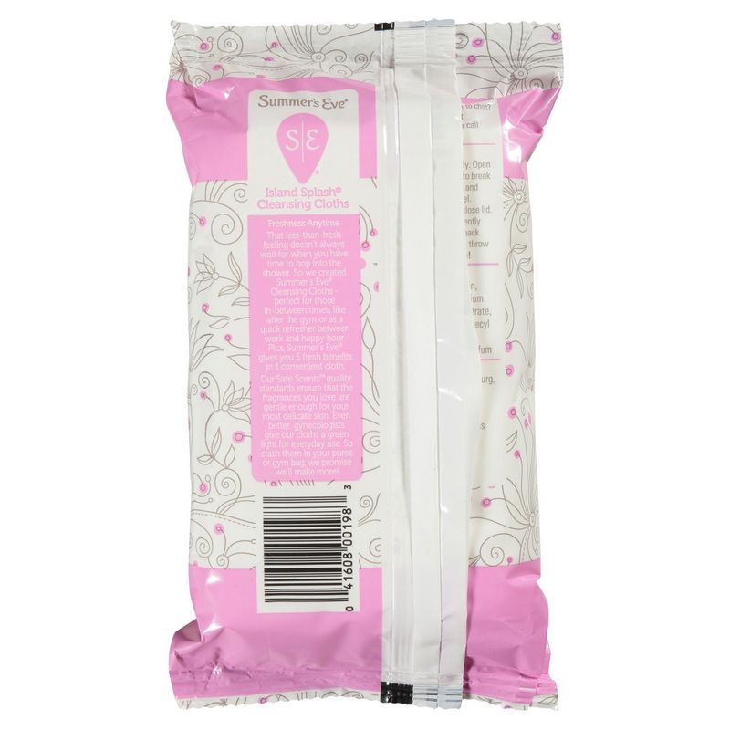 Summer's Eve Island Splash 5 in 1 Daily Refreshing Cloths, 32 count