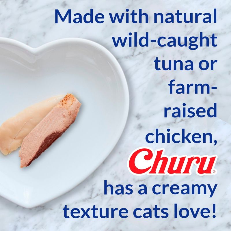 Inaba Churu Tuna &amp; Chicken Recipe Cat Treat, 0.5 oz, 50 count
