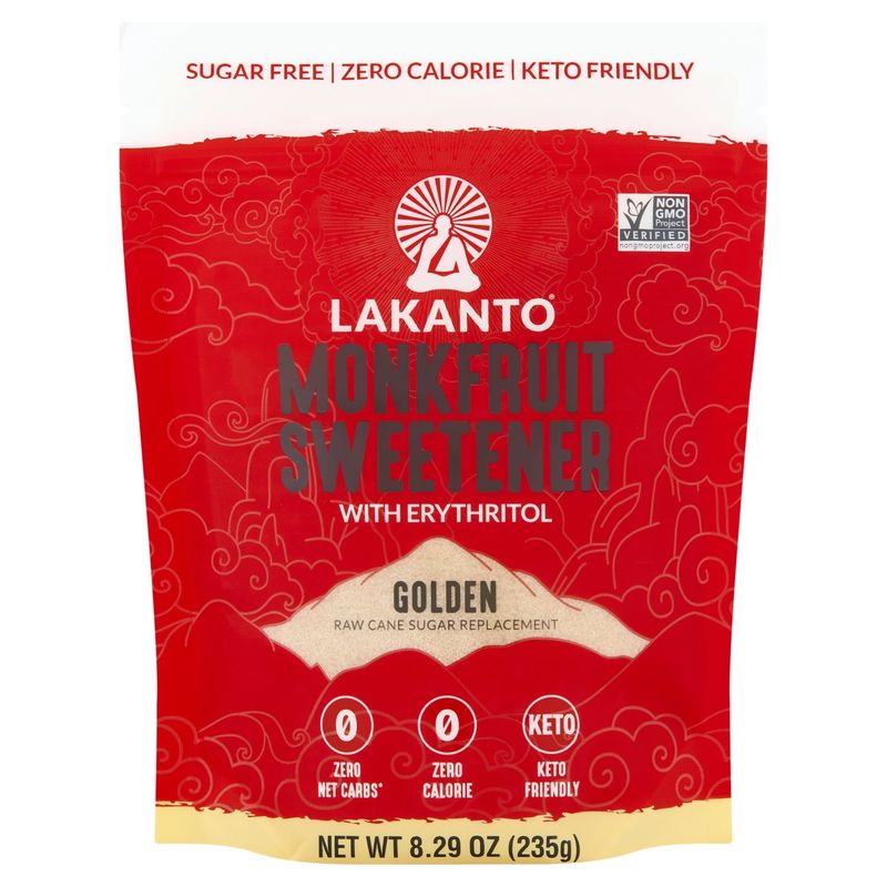 Lakanto Golden Monkfruit Sweetener with Erythritol, 8.29 oz