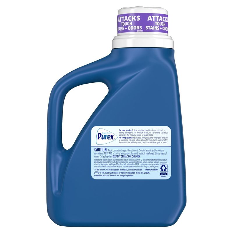 Purex Liquid Laundry Detergent, Odor Stop Plus Oxi, 43.5 Ounce, 29 Total Loads
