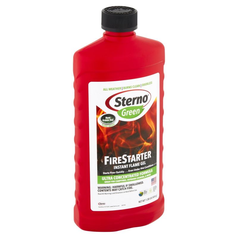 Sterno Green Firestarter Instant Flame Gel, 1.00 lb