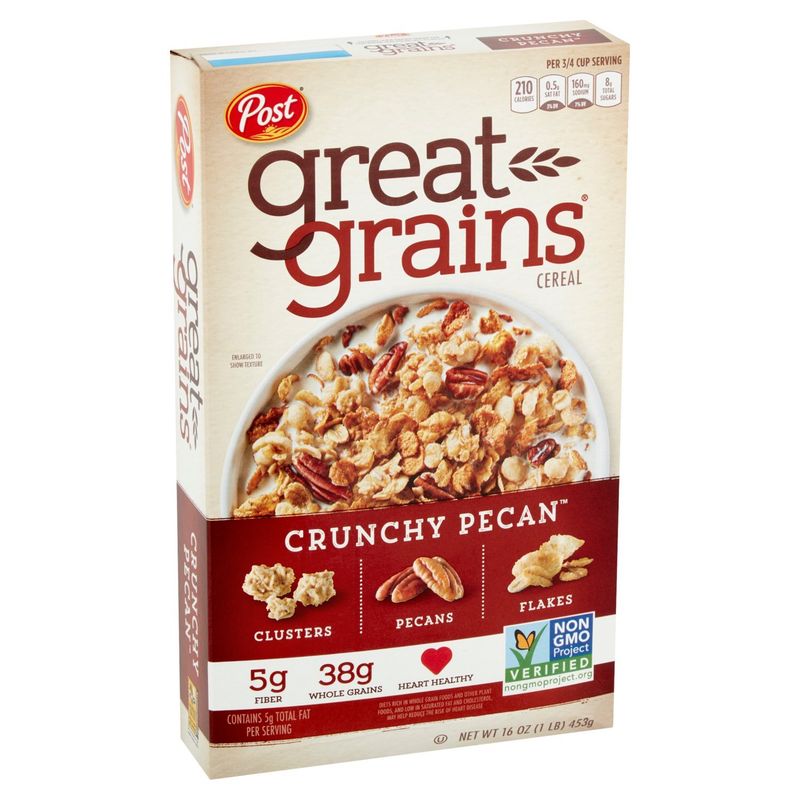 Post Great Grains Crunchy Pecan Cereal, 16 oz