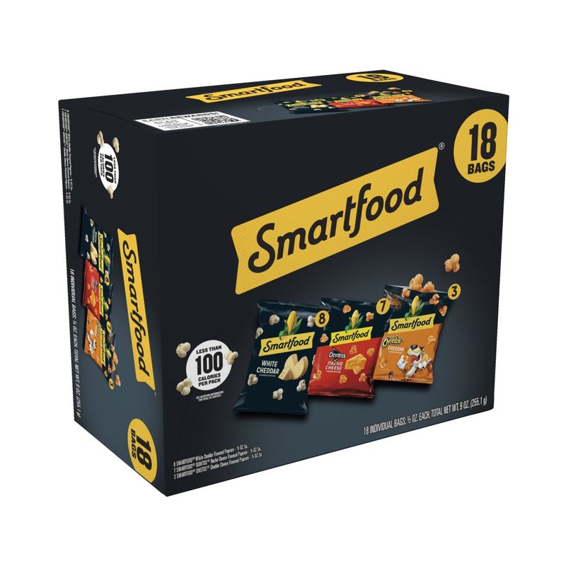 Smartfood Popcorn Variety Pack 9 Oz, 18 Count