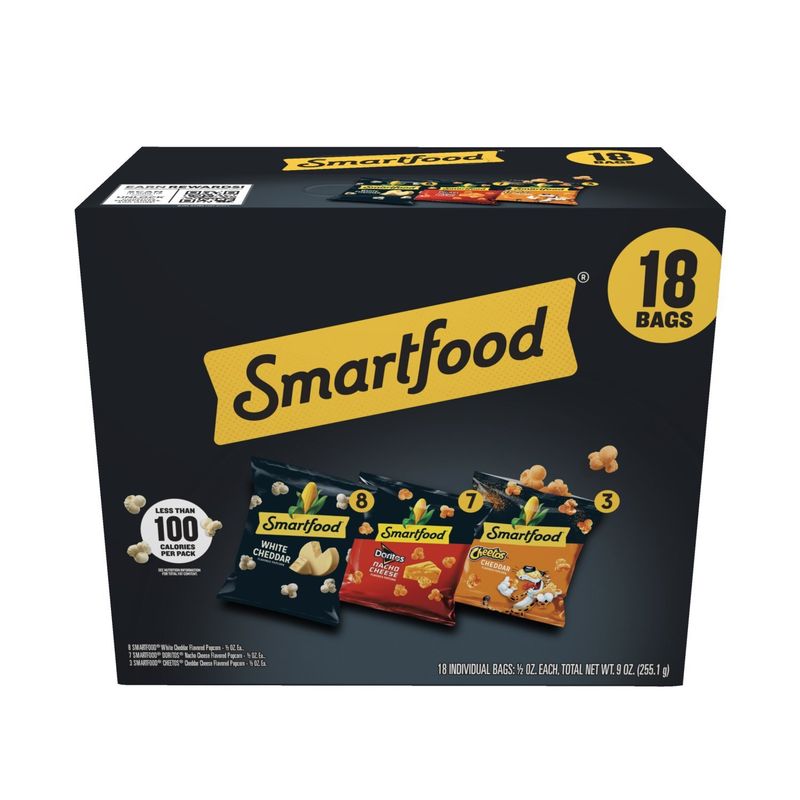 Smartfood Popcorn Variety Pack 9 Oz, 18 Count