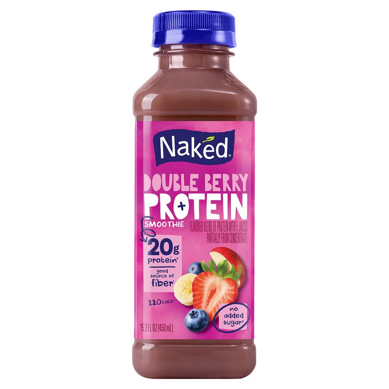 Naked Double Berry Protein Smoothie, 15.2 fl oz