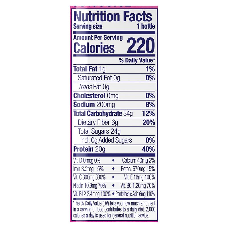 Naked Double Berry Protein Smoothie, 15.2 fl oz