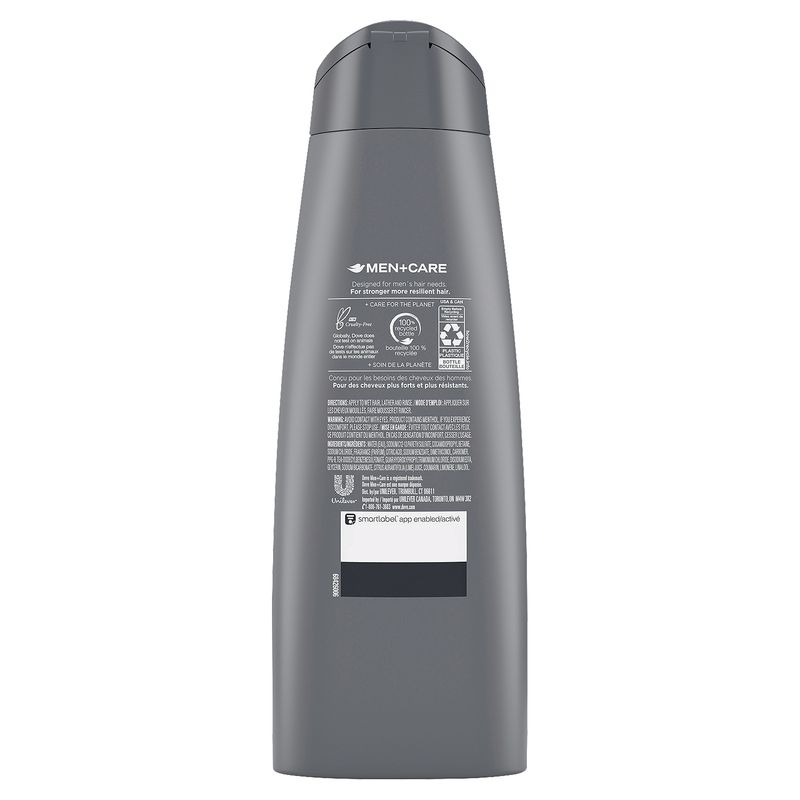 Dove Men+Care Sport Care Active+Fresh 3 in 1 Shampoo + Conditioner + Body Wash, 12 fl oz