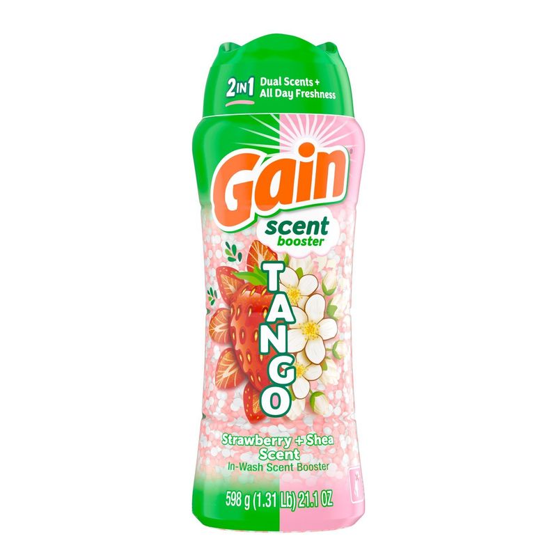 Gain Tango Strawberry + Shea in-Wash Scent Booster, 21.1 oz