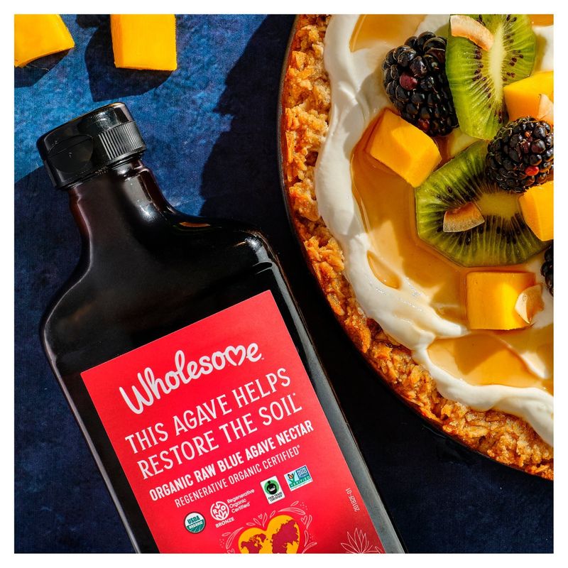 Wholesome Organic Raw Blue Agave Nectar, 18.5 oz