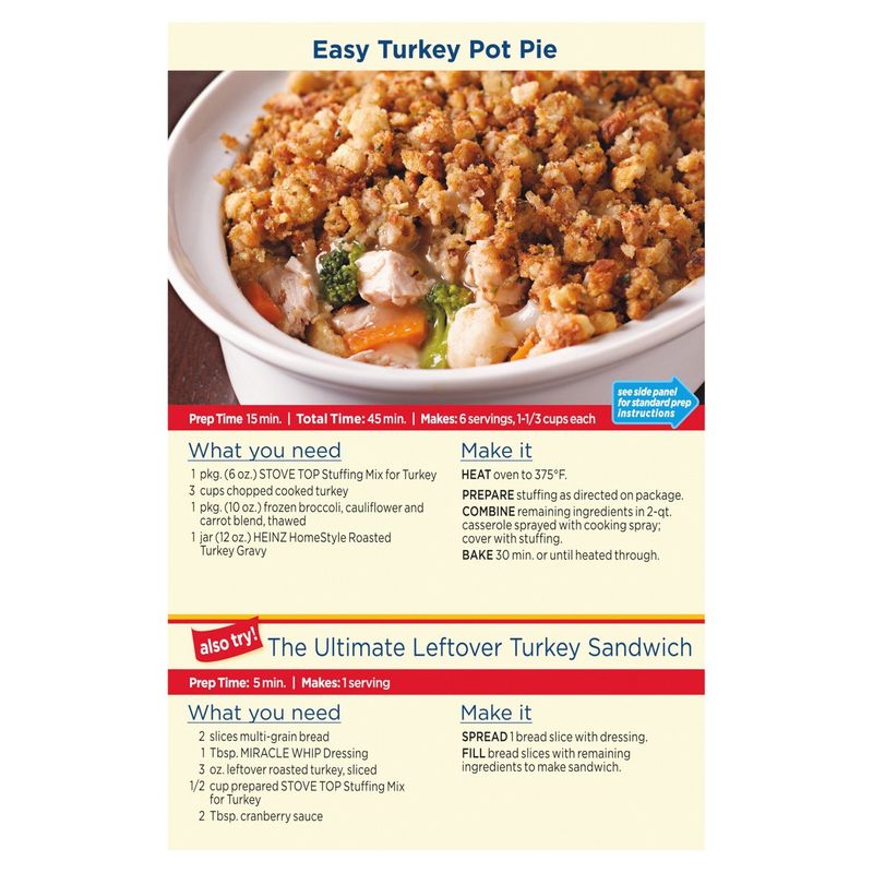 Stove Top Stuffing Mix for Turkey, 6 oz