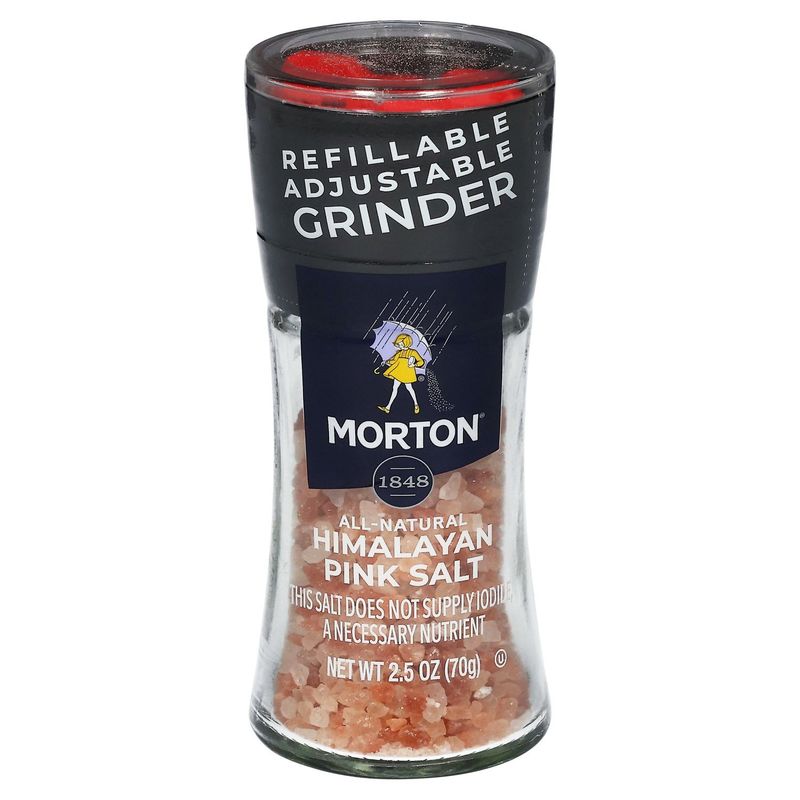 Morton Himalayan Pink Salt Grinder, 2.5 oz