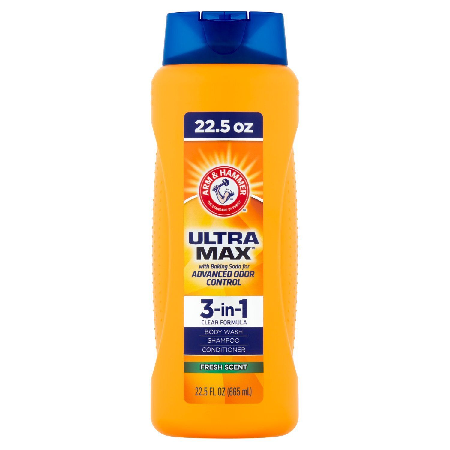 Arm &amp; Hammer Ultra Max Fresh Scent 3-in-1 Body Wash, Shampoo and Conditioner, 22.5 fl oz