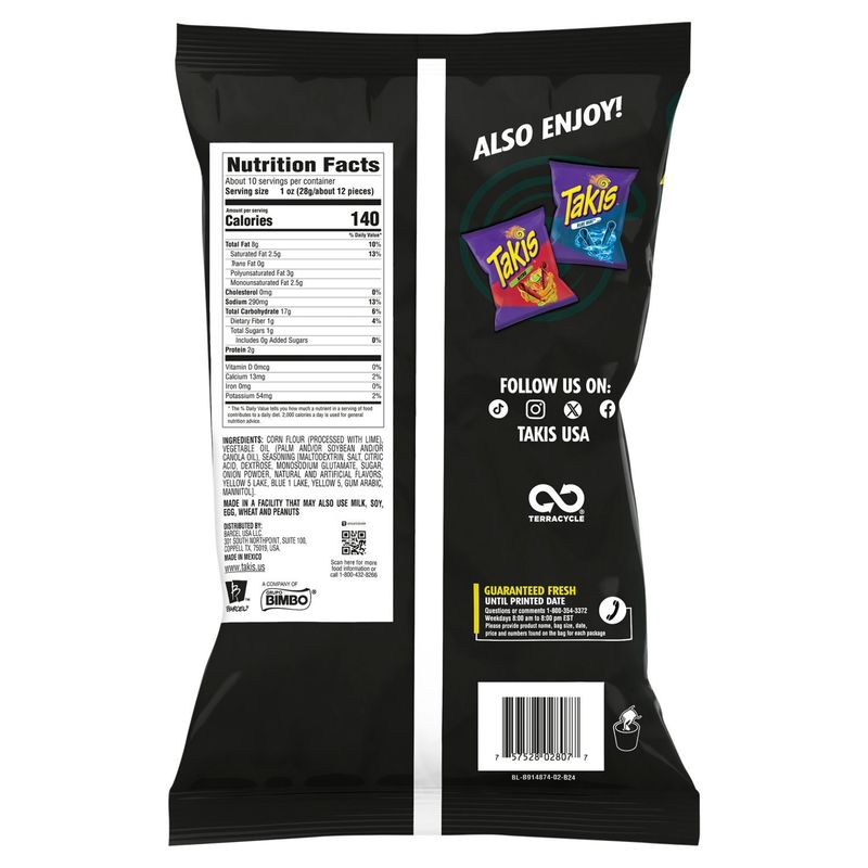 Takis Zombie Habanero &amp; Cucumber Tortilla Chips, 9.9 oz