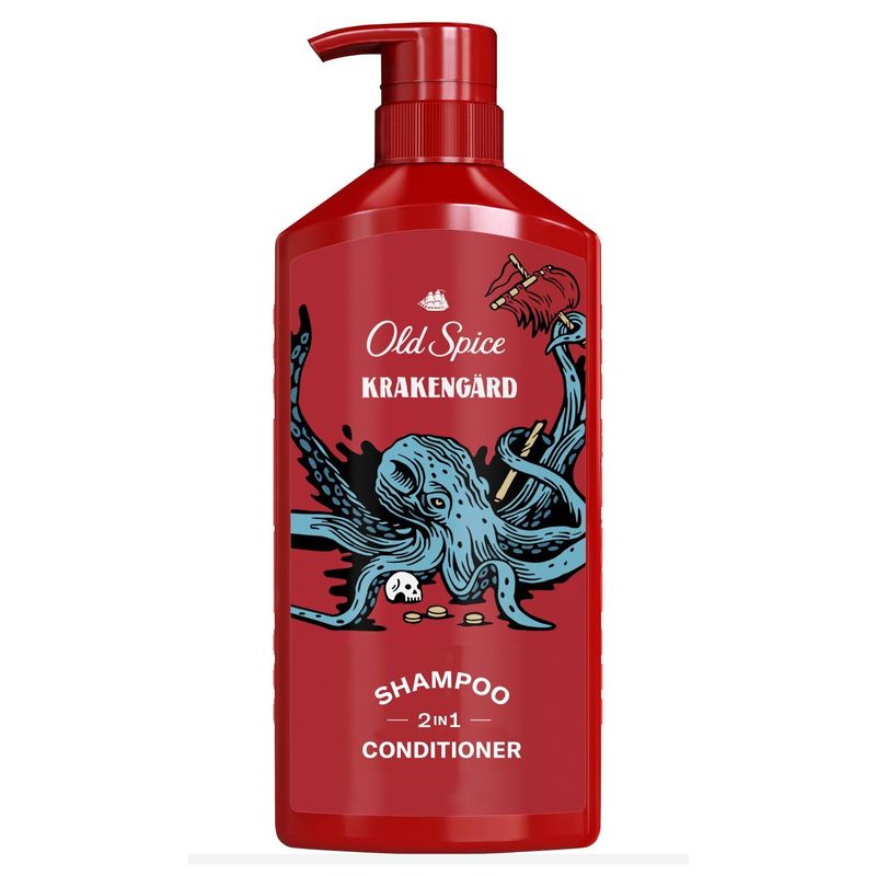 Old Spice Krakengard 2in1 Shampoo &amp; Conditioner for Men, Healthier, Fuller, More Moisturized Lookin