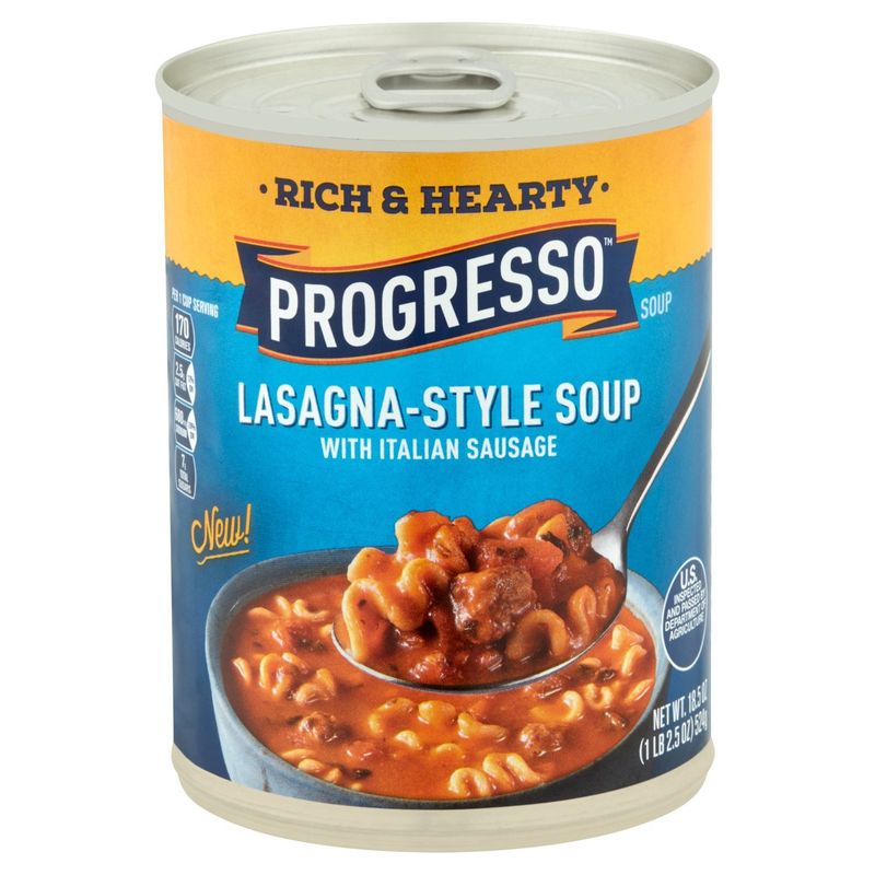 Progresso Lasagna-Style Soup with Italian Sausage, 18.5 oz