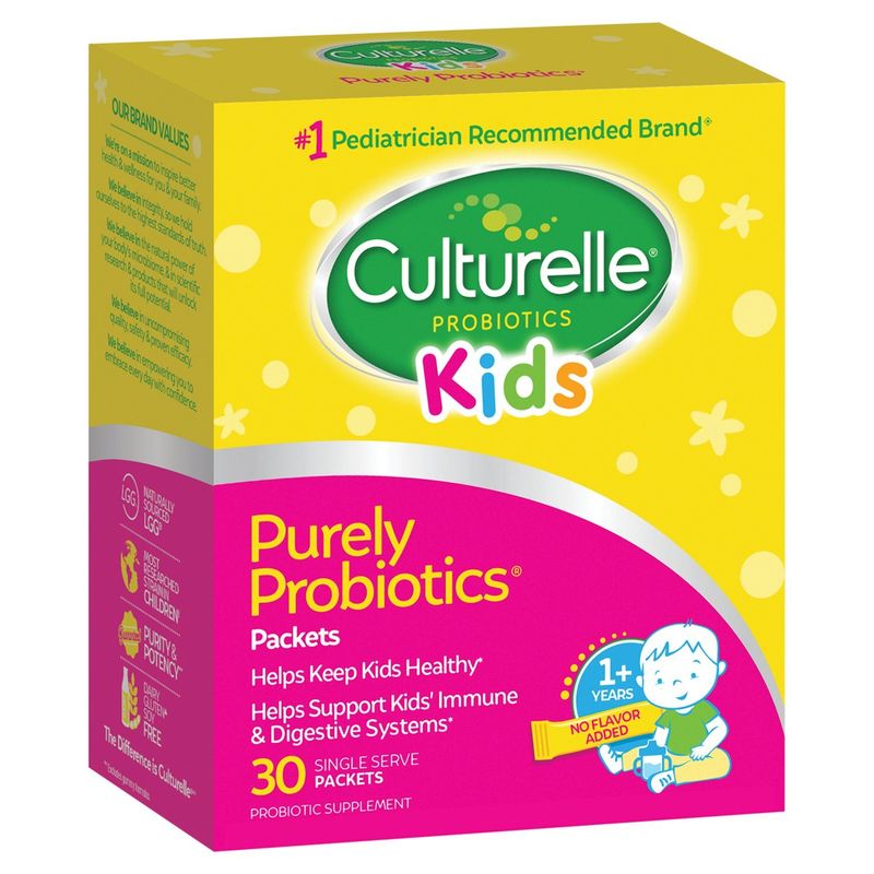 Culturelle Purely Probiotics Kids Probiotic Supplement, 1+ Years, 30 count