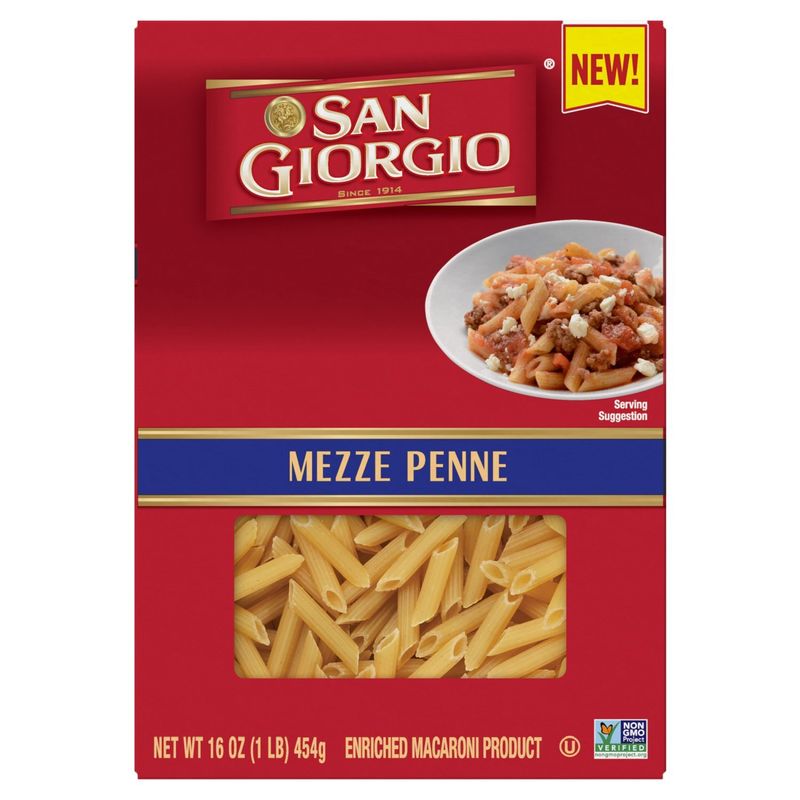 San Giorgio Mezze Penne Enriched Macaroni Product, 16 oz