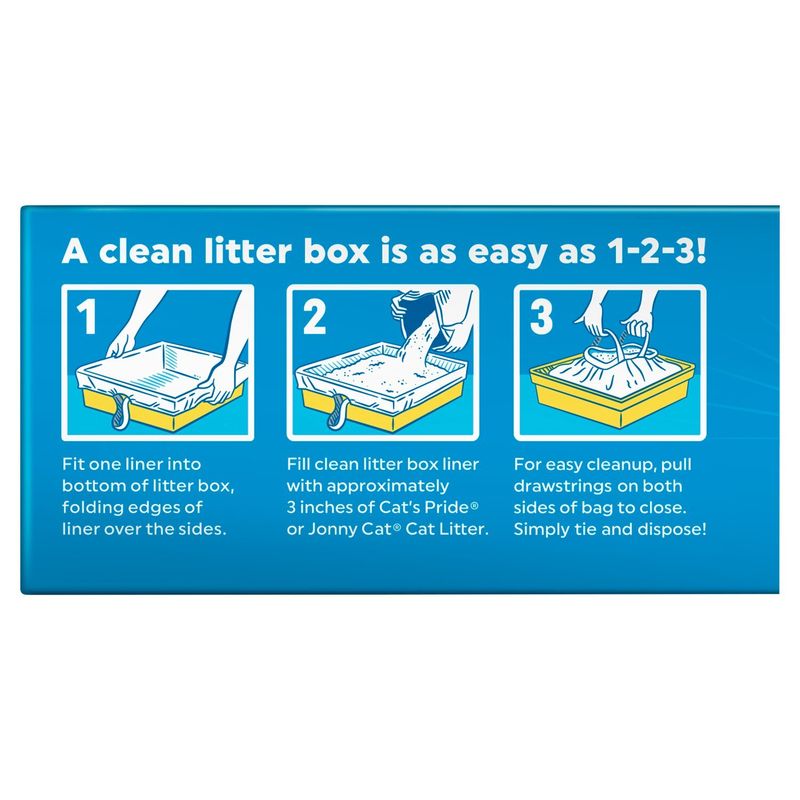 Jonny Cat Heavy Duty Jumbo Litter Box Liners, 5 count
