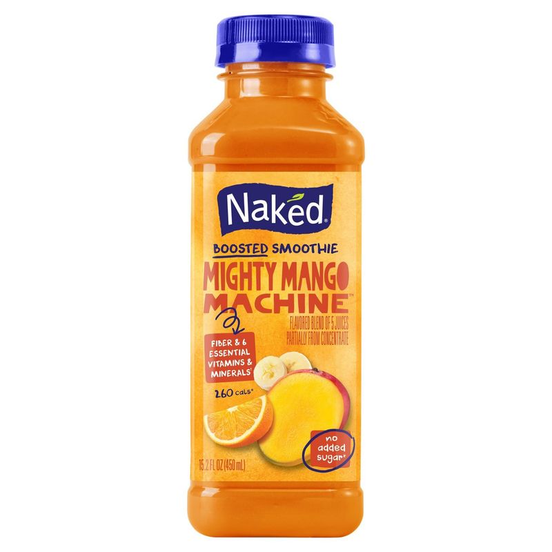 Naked Mighty Mango Machine Boosted Smoothie, 15.2 fl oz