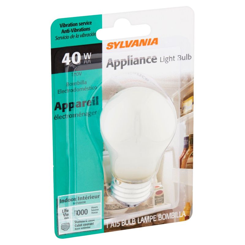 Sylvania 40W Appliance Frosted A15 Light Bulb