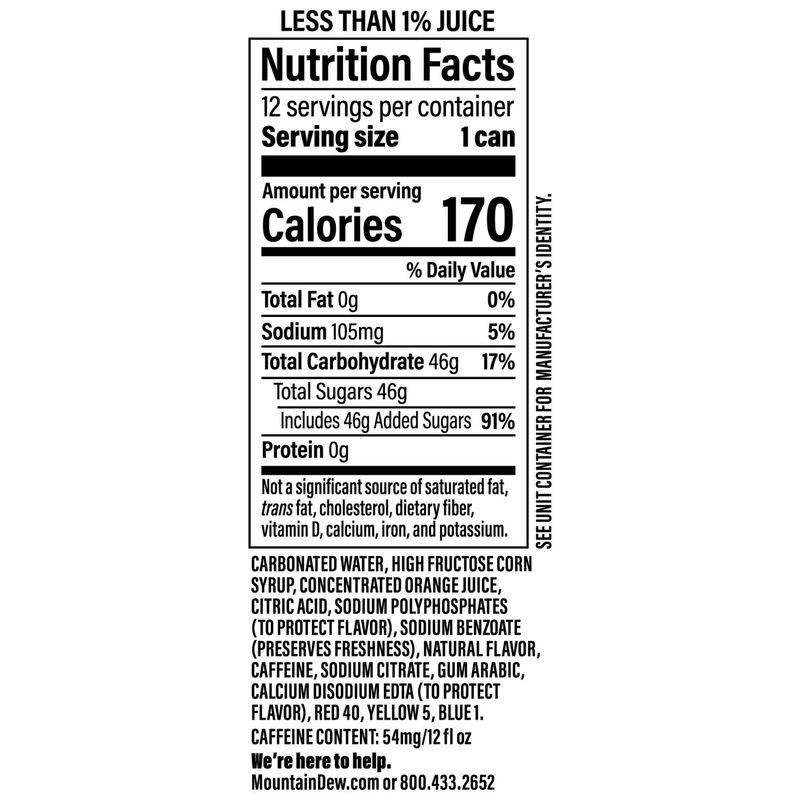 Mountain Dew Code Red Soda Cherry 12 Fl Oz, 12 Count