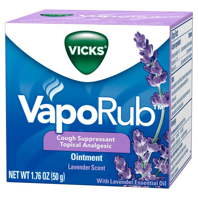 VICKS VapoRub Cough Suppressant Topical Analgesic Ointment, 1.76 oz