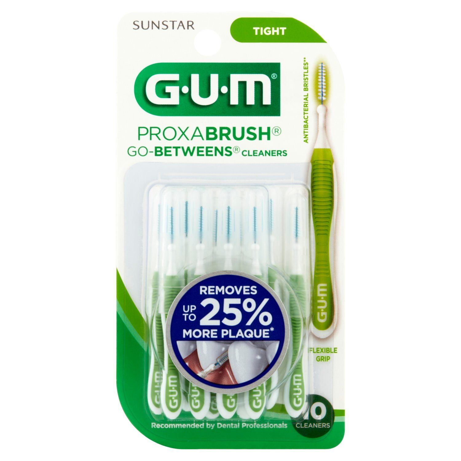 Sunstar G-U-M Tight Proxabrush Go-Betweens Cleaners, 10 count