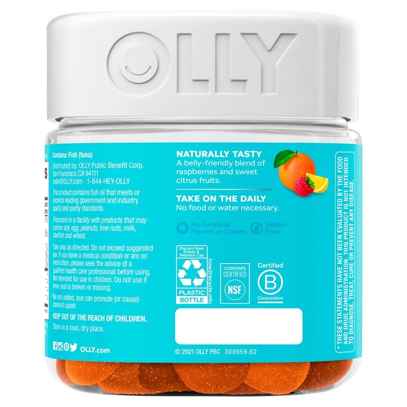 Olly The Essential Prenatal Folic Acid + DHA Sweet Citrus Dietary Supplement, 60 count