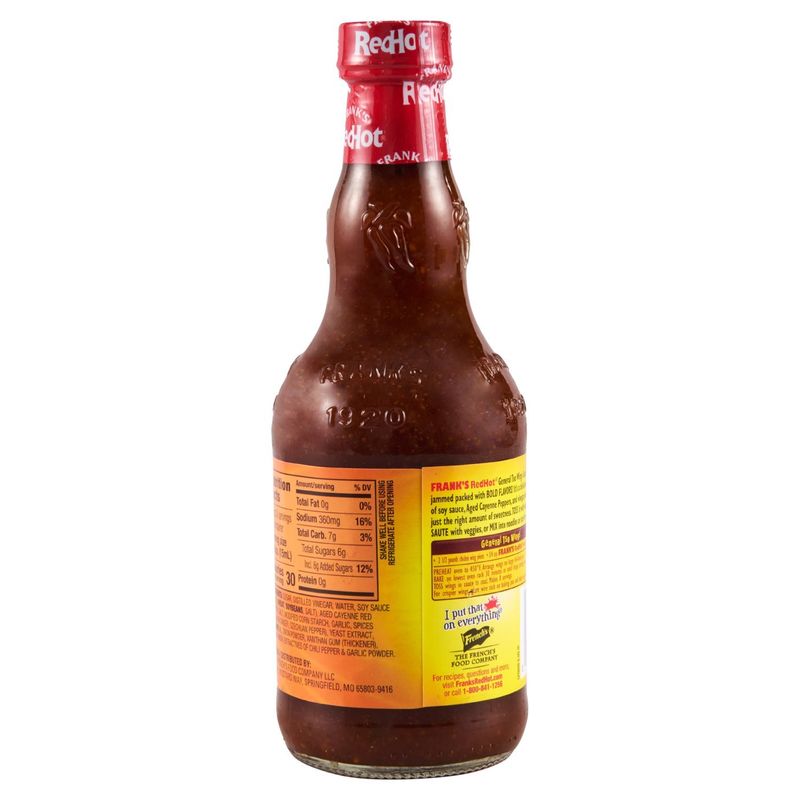 Frank's RedHot General Tso Wings Sauce, 12 fl oz