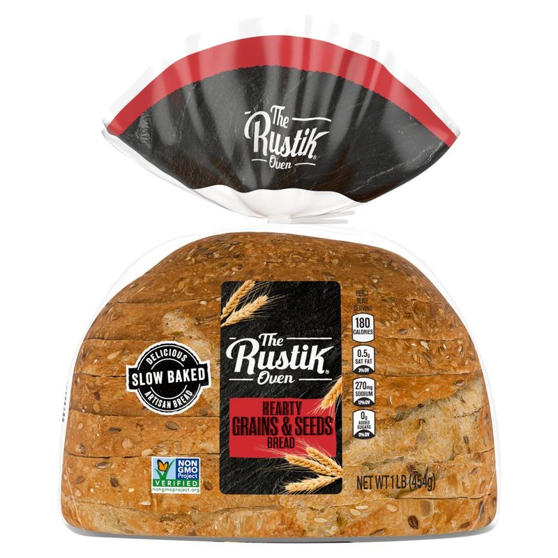 The Rustik Oven Hearty Grains &amp; Seeds Bread, 1 lb