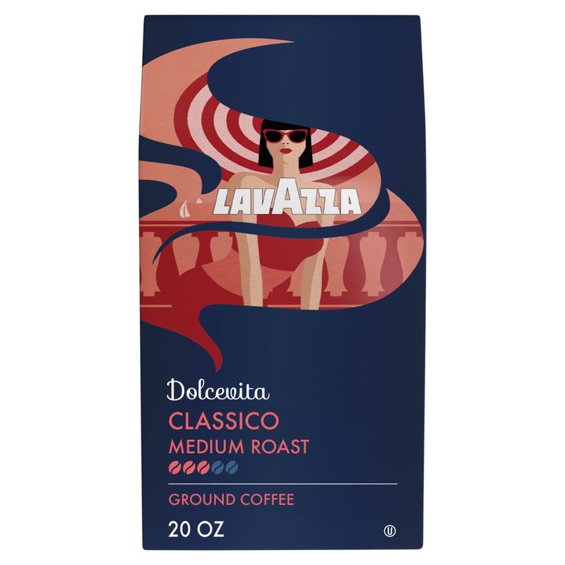 Lavazza Dolcevita Classico Medium Roast Ground Coffee, 20 oz