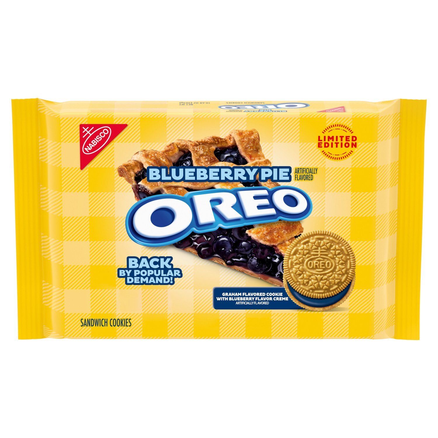 Nabisco Oreo Blueberry Pie Sandwich Cookies Limited Edition, 10.68 oz