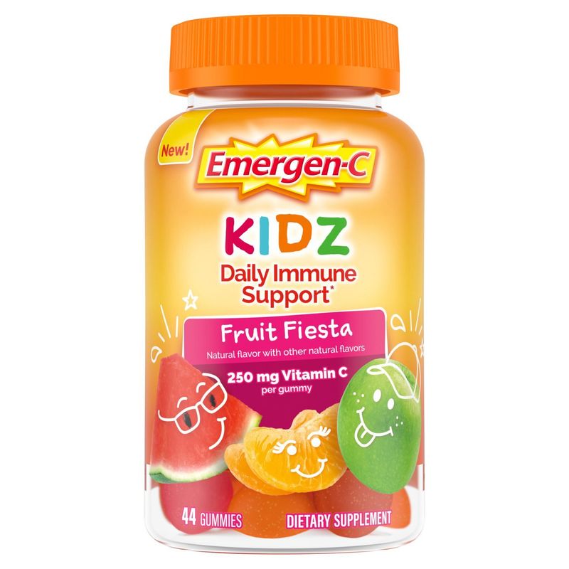 Emergen-C Kidz Fruit Fiesta Dietary Supplement, 250 mg, 44 count